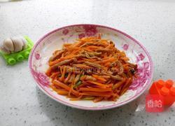 胡萝卜丝炒肉丝的做法图解6