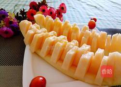 哈密瓜果盘的做法图解7