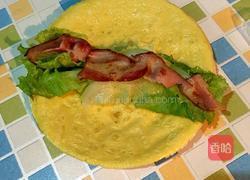 培根生菜鸡蛋卷的做法图解10