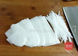 清炒白萝卜的做法图解2