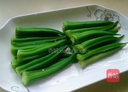白灼秋葵的做法图解2