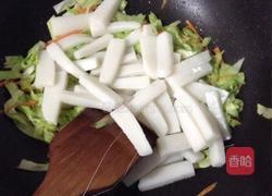 卷心菜炒年糕的做法图解6