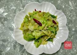 炝炒卷心菜的做法图解4