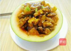 鸡肉西瓜盅的做法图解14