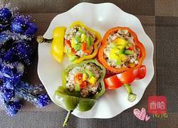 彩椒酿肉的做法图解9