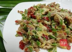 彩椒火腿斩蛋的做法图解9