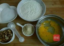 杏仁核桃酥的做法图解1