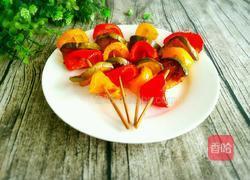 彩椒茄子烤串的做法图解8