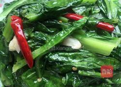 炒油麦菜的做法图解3