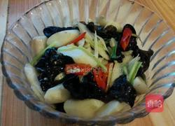 黑木耳炒山药的做法图解6