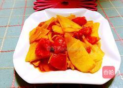 西红柿炒土豆片的做法图解5
