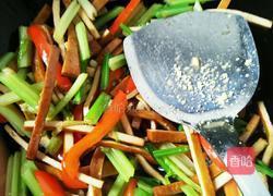 彩椒芹菜香干的做法图解7