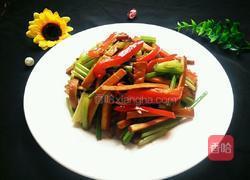 彩椒芹菜香干的做法图解8