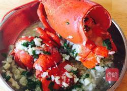 蒜蓉蒸波士顿龙虾配日式饭团的做法图解4