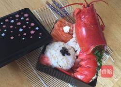 蒜蓉蒸波士顿龙虾配日式饭团的做法图解6
