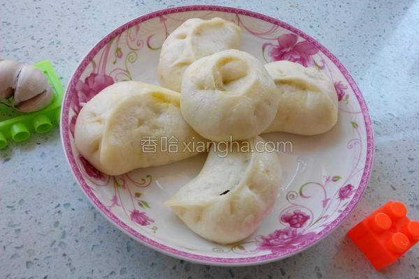 白萝卜粉条素包子