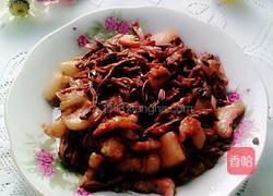 干豇豆炒五花肉的做法图解8