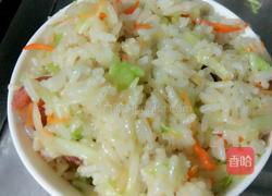 卷心菜炒饭的做法图解9