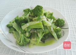 凉拌蒜蓉西兰花的做法图解3