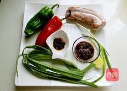 Illustration of how to make twice-cooked pork 1