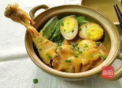 盐焗鸡卤蛋煲仔饭的做法图解7