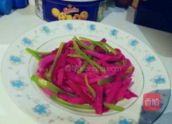 拌火龙果皮的做法图解3