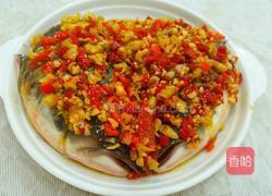 双椒蒸鲢鱼头的做法图解9