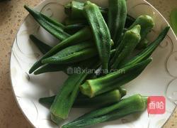 肉片炒秋葵的做法图解3