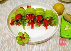 彩椒黄瓜卷的做法图解5