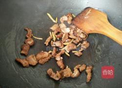 扁豆丝炒肉的做法图解6
