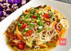 凉拌绿豆芽黄瓜的做法图解8