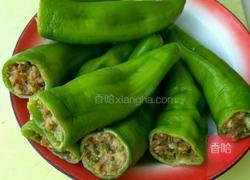 牛角椒包肉的做法图解2
