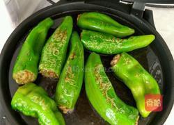 牛角椒包肉的做法图解3