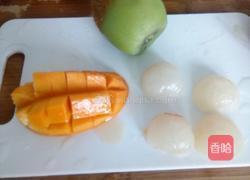 荔枝水果酸奶冰的做法图解2