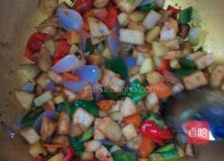 彩椒炒馍块的做法图解7