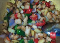 彩椒炒馍块的做法图解8