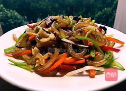 彩椒炒肉皮的做法图解10