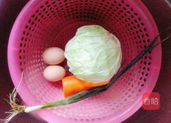 卷心菜素馅蒸饺子的做法图解1