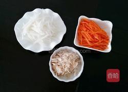 虾皮双萝卜丝汤的做法图解1