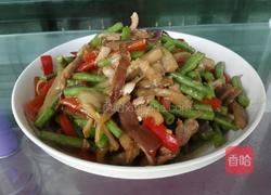 茄子豆角炒肉的做法图解5