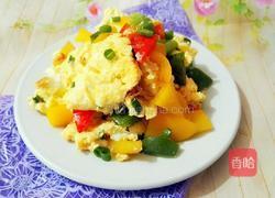 彩椒水炒蛋的做法图解7