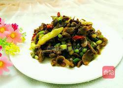 蒜苔炒鸡肾的做法图解18
