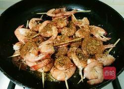 烧烤味煎虾的做法图解6