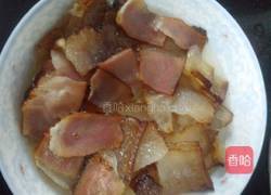 豆干炒腊肉的做法图解2