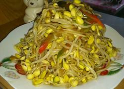 豆芽炒辣椒