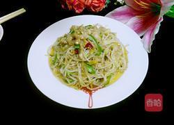 绿豆芽炒肉丝的做法图解14