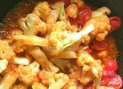 圣女果炒花菜的做法图解9