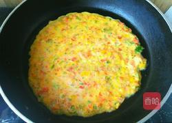 彩椒鸡蛋饼的做法图解5