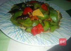 彩椒炒香干的做法图解6