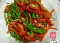 彩椒肉丝的做法图解1